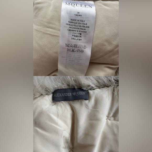 Rare runway 2016 silver pearl embroidered butterfly fur coat — Naomi Campbell - Picture 11 of 11